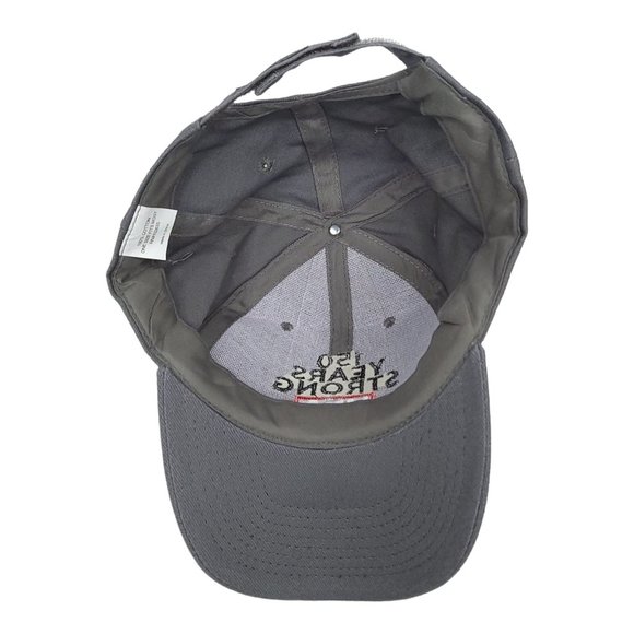 NRA Adult Strapback Cap Trucker Baseball 150 Years Strong Hat 2 Tone Gray - Picture 11 of 12